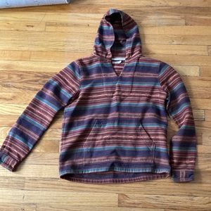 Faherty Brand midwestern patterned hoodie